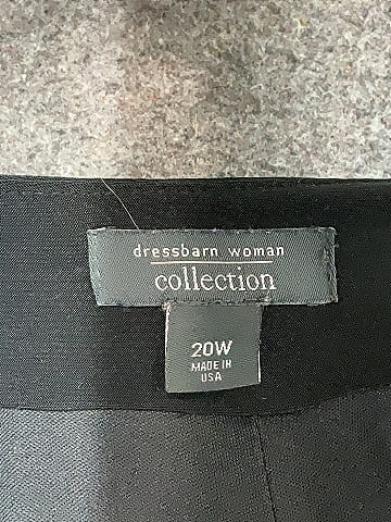 DressBarn 100% Polyester Black 3/4 Sleeve Top Size 20