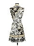 Hale Bob Graphic Gray Cocktail Dress Size S - photo 2