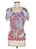 ETRO Purple Ivory Silk Pullover Sweater Size EU (IT) 46 / US 10 - photo 1