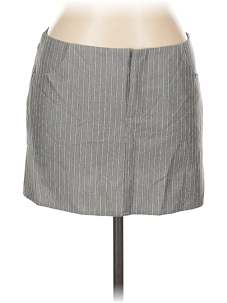 Forever 21 Formal Skirt In Gray