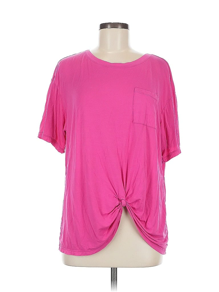 Pre-owned Zella Short Sleeve T-shirt In Pink