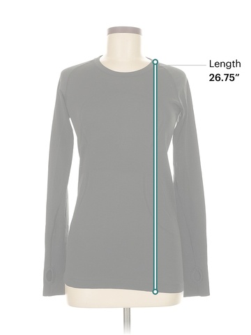 Lululemon Athletica Black Long Sleeve T-Shirt Size 8 - 37