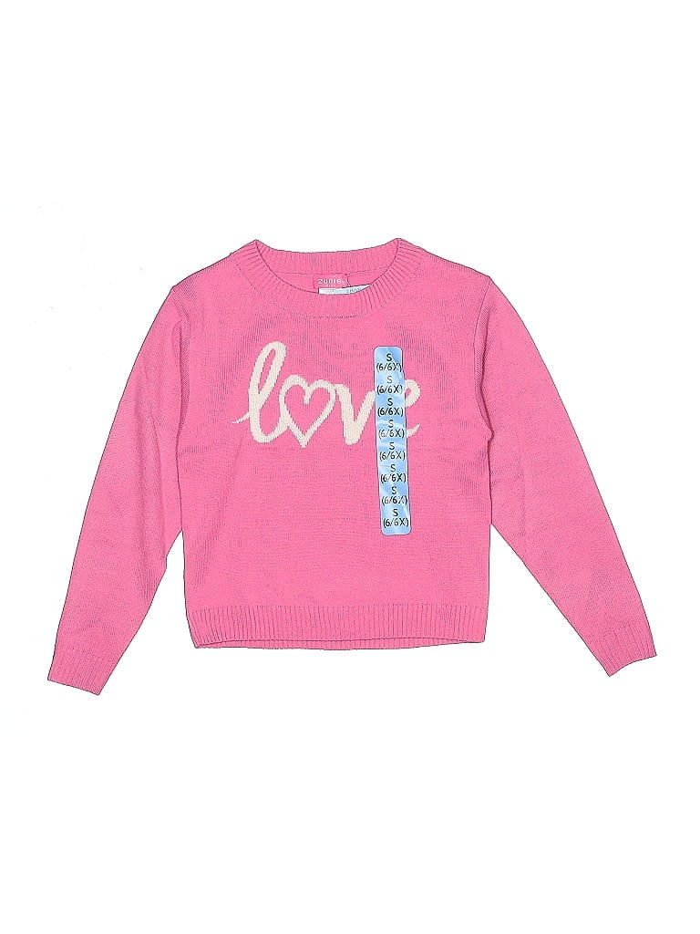 Zunie Kids' Pullover Sweater In Pink