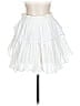LoveShackFancy 100% Cotton Solid White Casual Skirt Size 1 - photo 1