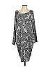 bryn WALKER Graphic Gray Cocktail Dress Size L - photo 1