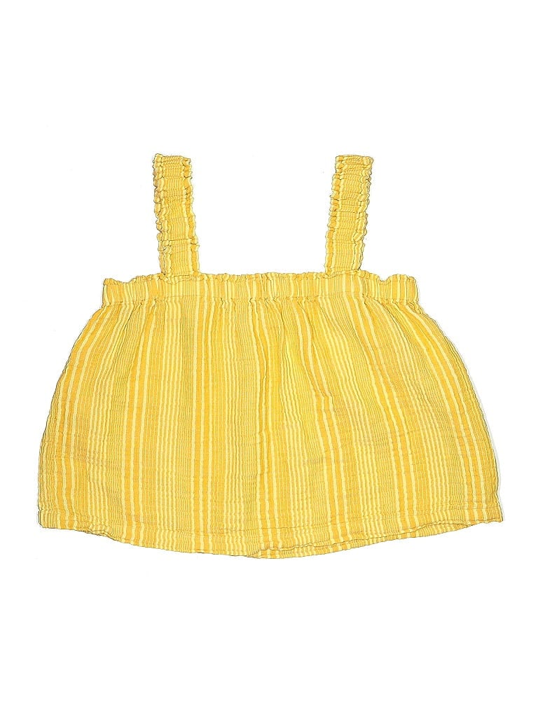 Click to view more detailed imagery on our partner's website Pre-owned Gap Kids' Sleeveless Blouse In Yellow