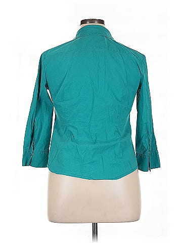 Alfani 3/4 Sleeve Button-Down Shirt (view 2)