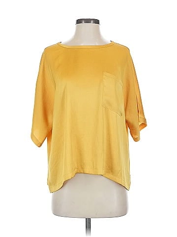 R | Label Short Sleeve Blouse (view 1)
