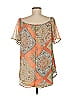 Westport 100% Polyester Orange Short Sleeve Blouse Size M - photo 2