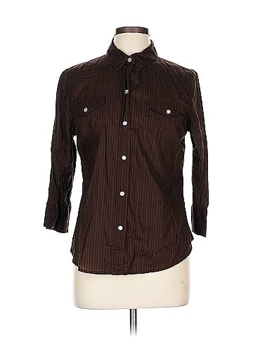 Gap Outlet 3/4 Sleeve Button-Down Shirt (view 1)