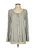 Pol Gray Long Sleeve Blouse Size S - photo 1