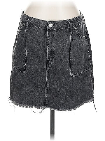 Topshop Denim Skirt (view 1)