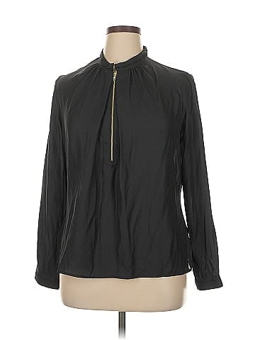 Worthington Long Sleeve Blouse (view 1)