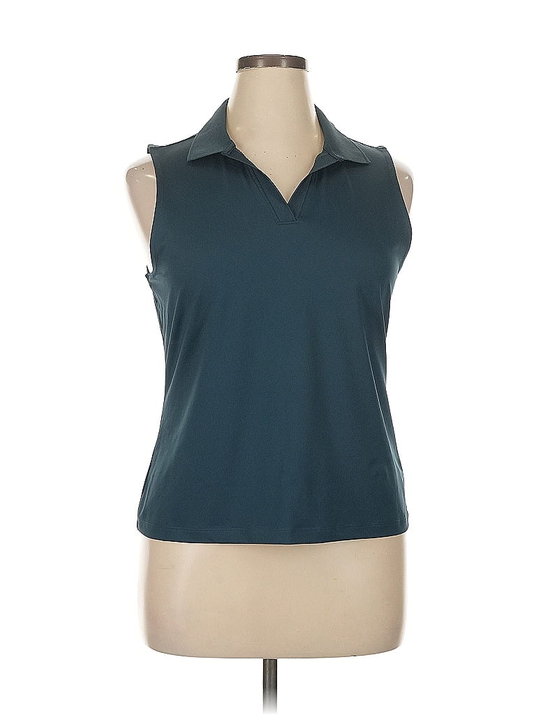 Pre-owned Laura Ashley Sleeveless T-shirt In Blue
