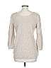 Soho JEANS NEW YORK & COMPANY 100% Acrylic Ivory Pullover Sweater Size L - photo 2