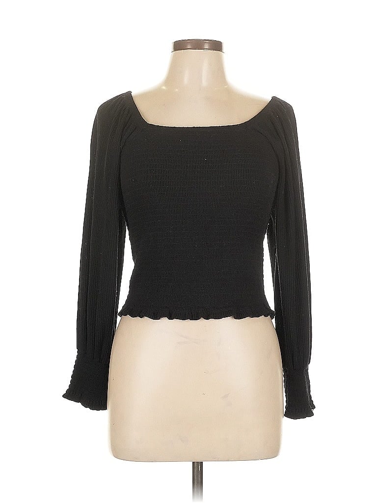 Catherine Malandrino Black Long Sleeve Top Size L - photo 1