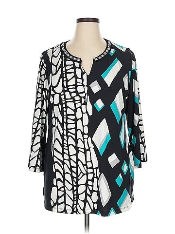 JM Collection 3/4 Sleeve Blouse (view 1)