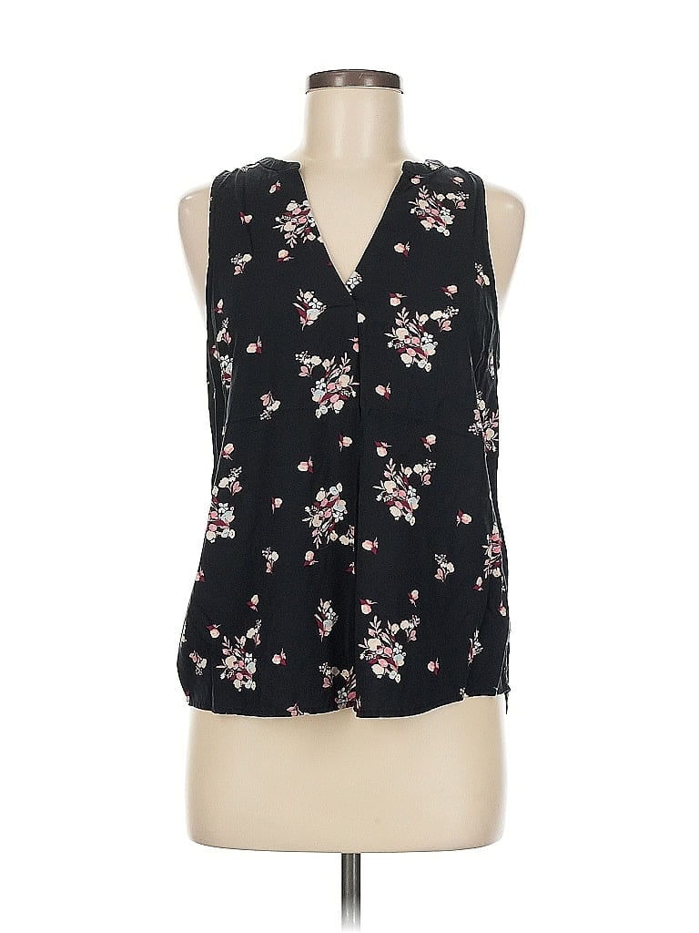 Pre-owned A New Day Sleeveless Blouse In Black