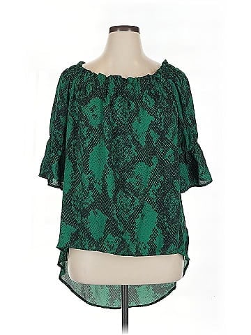 Soho JEANS NEW YORK & COMPANY 3/4 Sleeve Blouse (view 1)