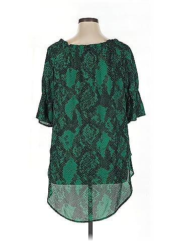 Soho JEANS NEW YORK & COMPANY 3/4 Sleeve Blouse (view 2)
