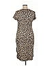 No Boundaries 100% Recycled Polyester Animal Print Tan Casual Dress Size XL - photo 2