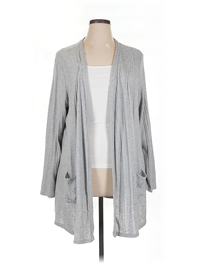 Terra & Sky Gray Cardigan Size 1X - photo 1