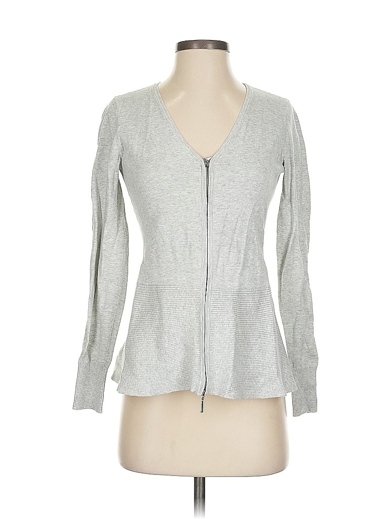 Pre-owned Cabi Cardigan Sweater In Silver