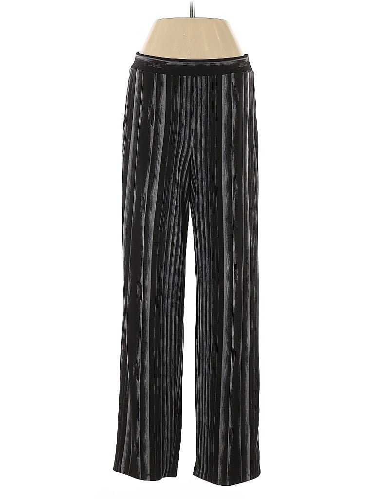 Susan Graver Stripes Black Casual Pants Size XS - photo 1
