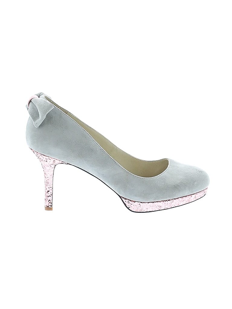 Shoes of Prey Color Block Gray Heels Size EU 39 1/2 - photo 1