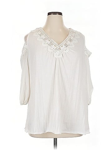 New York Laundry 3/4 Sleeve Blouse (view 1)