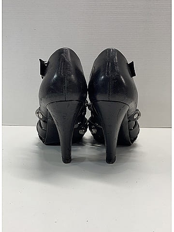 Gucci Black Leather Studded Cage Sandals  Size EU (IT) 39 / US 9