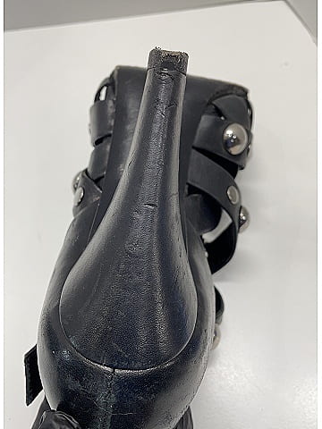 Gucci Black Leather Studded Cage Sandals  Size EU (IT) 39 / US 9