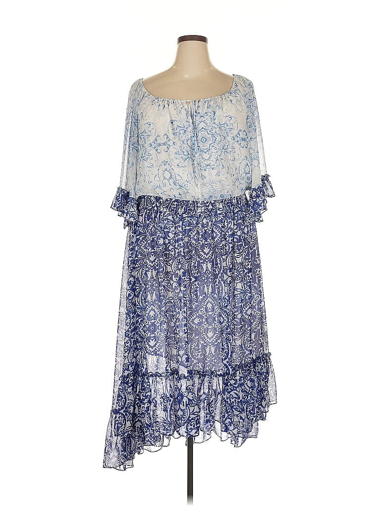 Pre-owned Boston Proper Casual Dress In Blue