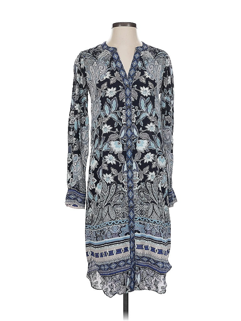Hale Bob Paisley Blue Casual Dress Size XS - photo 1