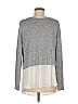Ann Taylor LOFT Gray Long Sleeve Top Size M - photo 2