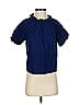 Hill House Blue Short Sleeve Turtleneck Size XS - photo 1