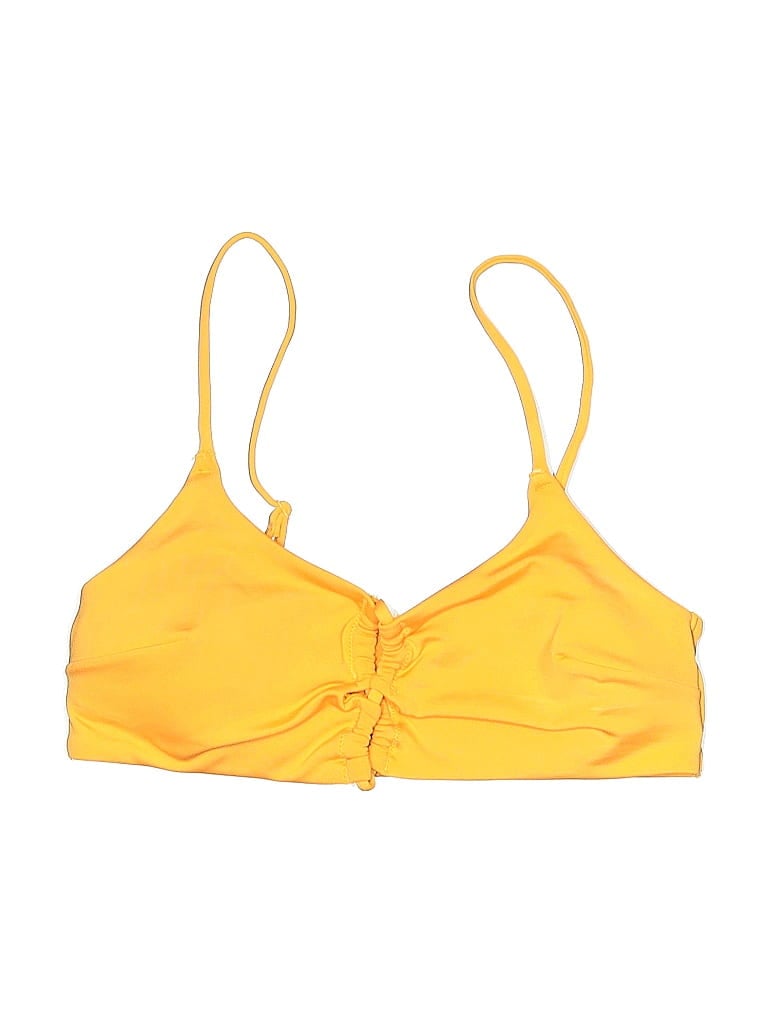 Pre-owned H&m Swimsuit Top Yellow Swimwear