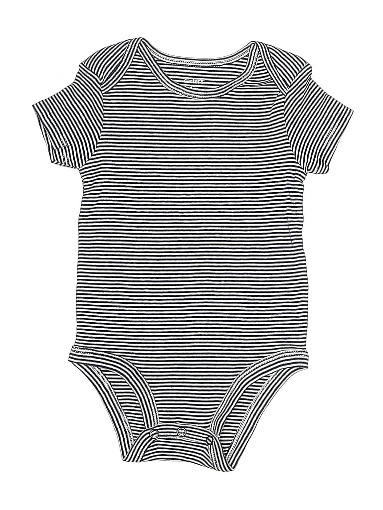 CARTER'S Pre-owned Babies' Short Sleeve Onesie In Black