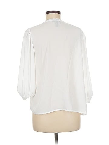 Aqua 3/4 Sleeve Blouse (view 2)