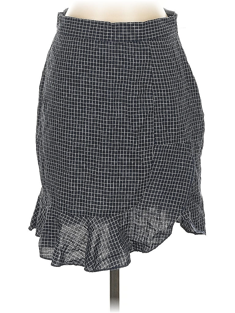 Umgee Houndstooth Gray Casual Skirt Size S - photo 1