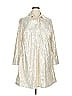 Terra & Sky Metallic Silver Casual Dress Size 0X - photo 1