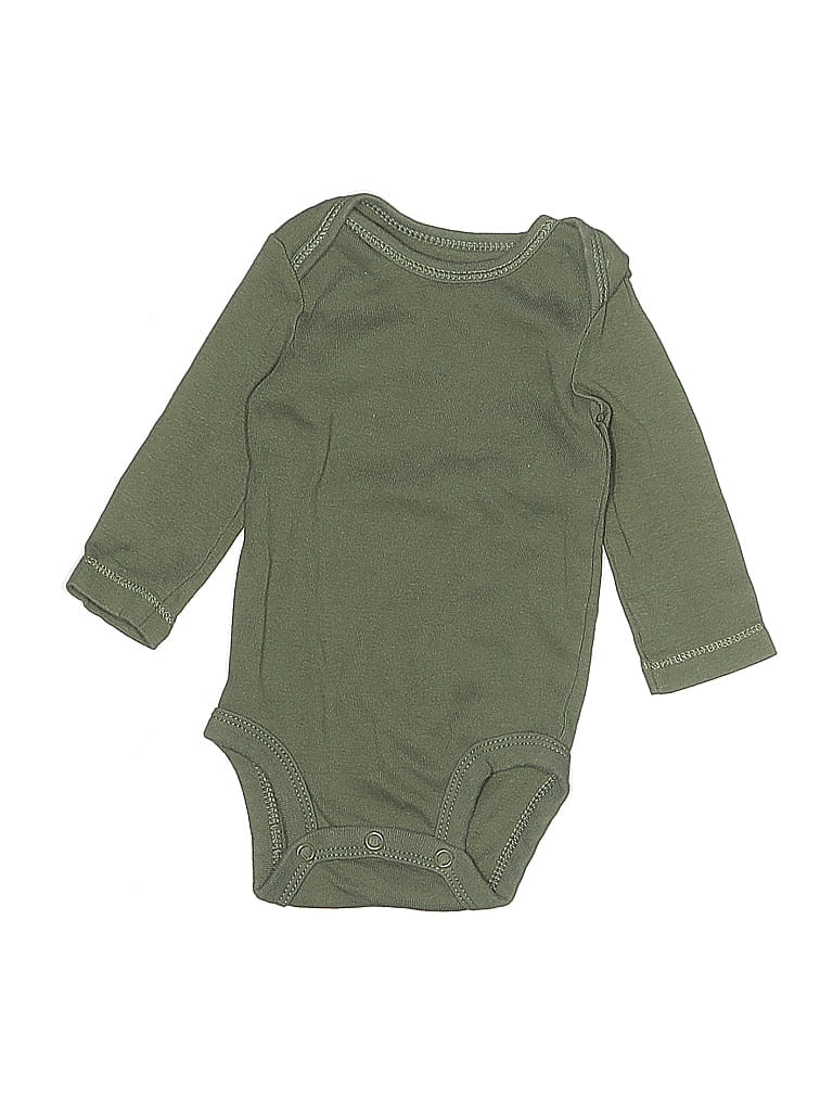 Click to view more detailed imagery on our partner's website Pre-owned Carter's Babies' Long Sleeve Onesie In Green