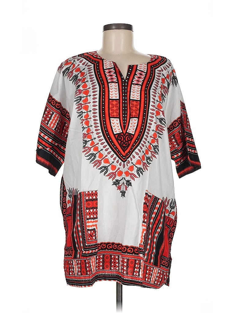 Pre-owned Unbranded 3/4 Sleeve Blouse In White