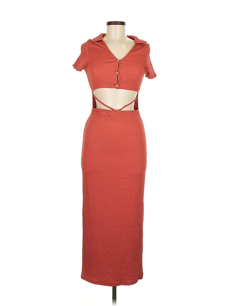 Click to view more detailed imagery on our partner's website Pre-owned Asos Design Casual Dress In Orange