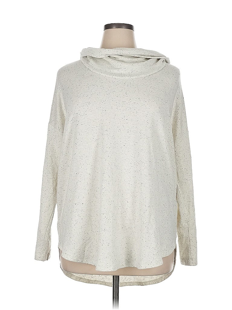 Lou & Grey for LOFT Silver Turtleneck Sweater Size XL - photo 1
