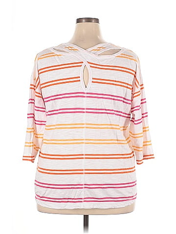 T by Talbots 3/4 Sleeve T-Shirt (view 2)