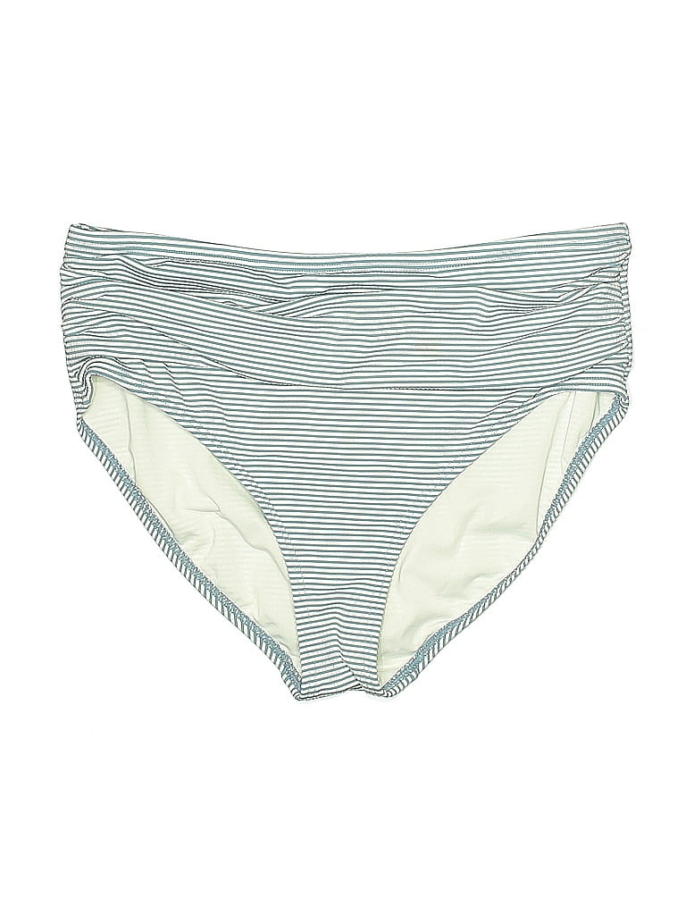 Soma Stripes Ivory Swimsuit Bottoms Size L - photo 1