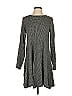 Lou & Grey for LOFT Houndstooth Gray Casual Dress Size XS - photo 1