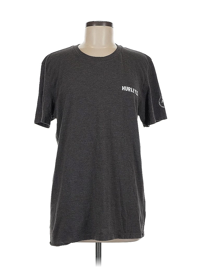 Hurley Gray Short Sleeve T-Shirt Size M - photo 1