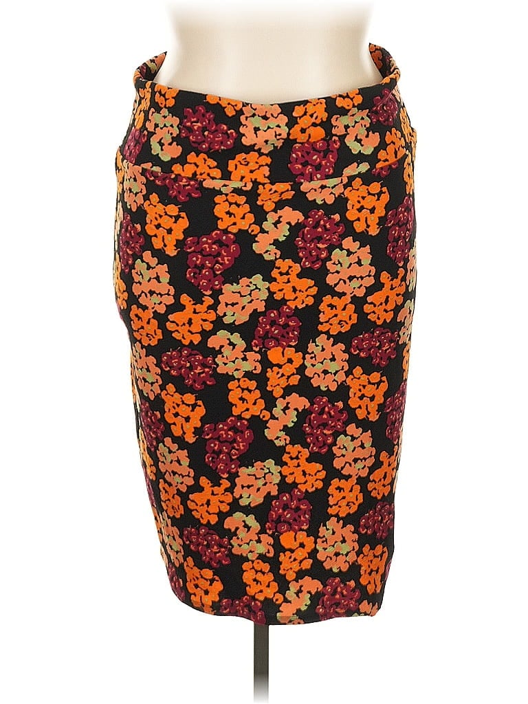 Pre-owned Lularoe Casual Skirt In Orange